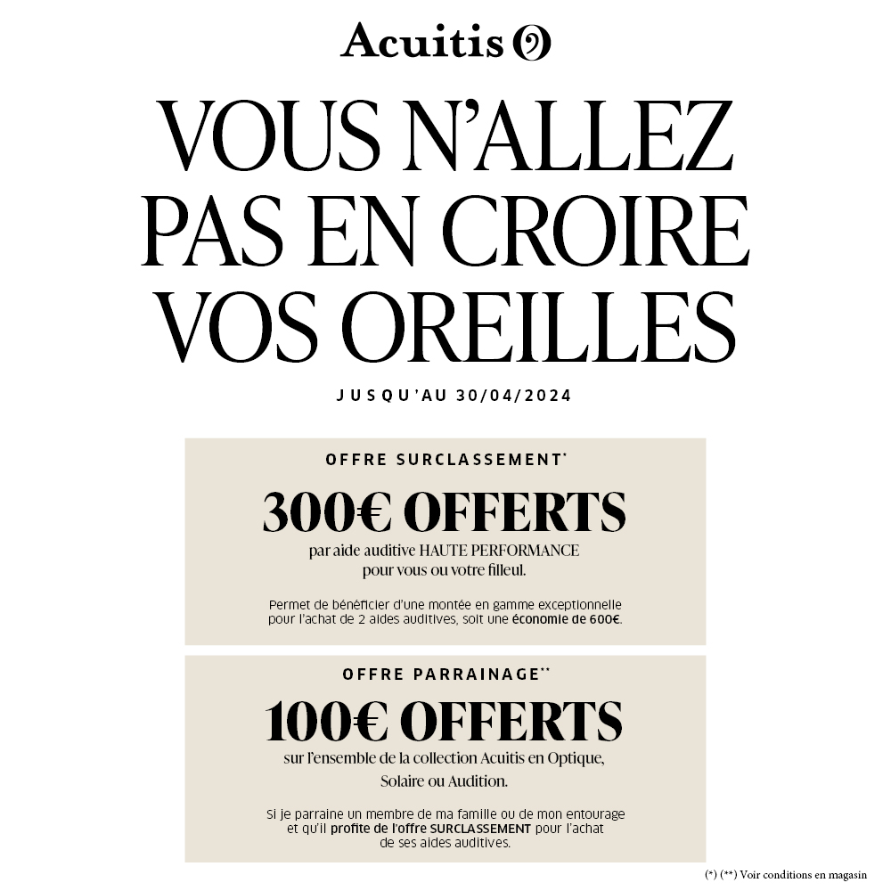 Centre Commercial Le Portail - offre enseigne - boutique Acuitis Réunion