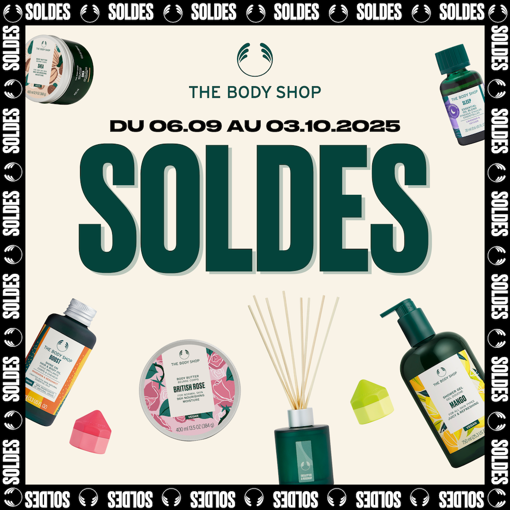 Centre Commercial Le Portail - offre enseigne - boutique Body Shop Réunion