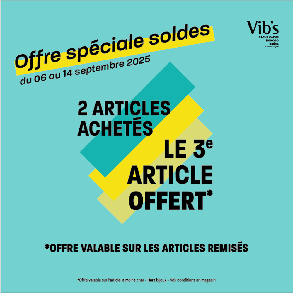 Centre Commercial Le Portail - offre enseigne - boutique Vibs Réunion