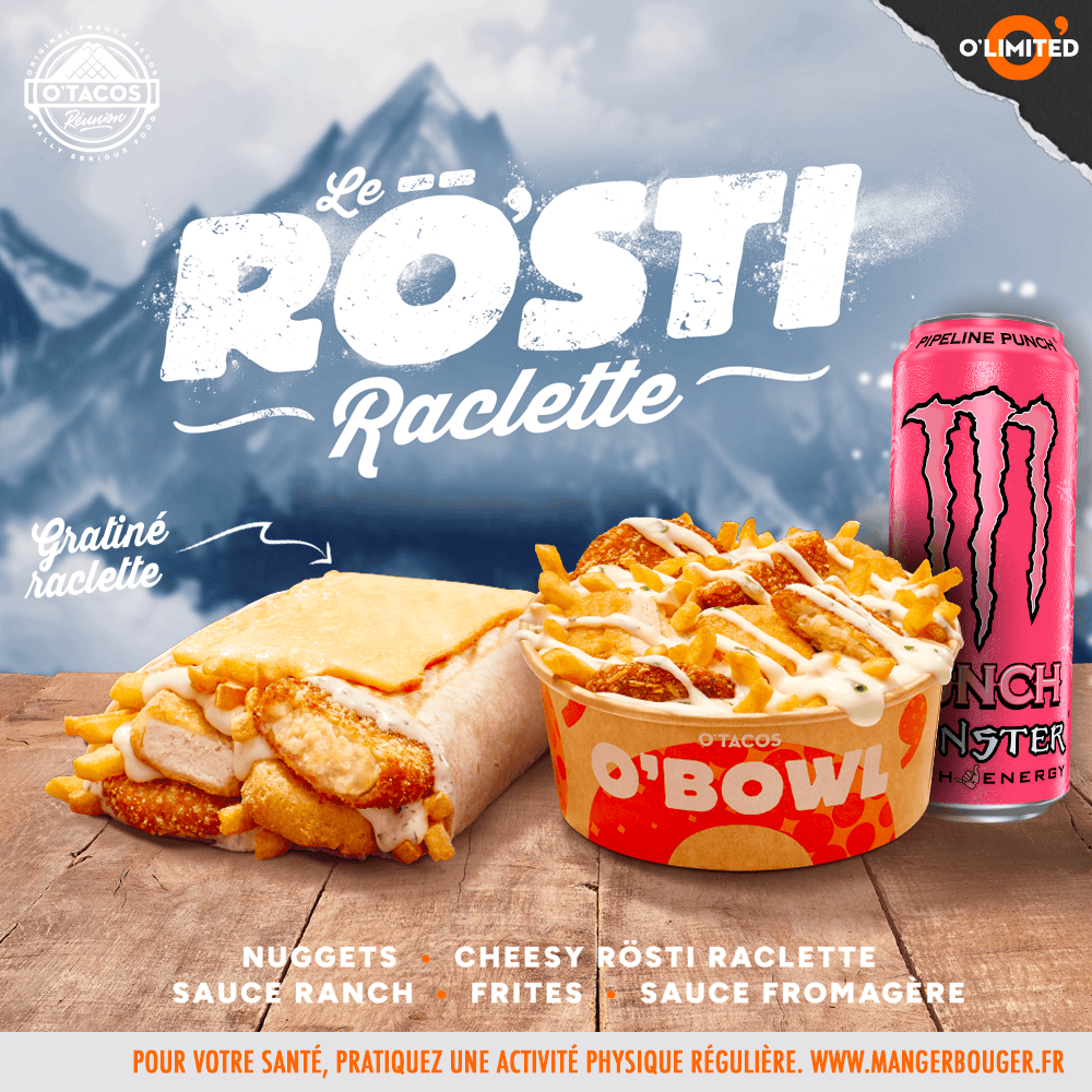 Centre Commercial Le Portail - offre enseigne - boutique O'TACOS Réunion